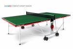 Теннисный стол для помещения Compact Expert Indoor green  proven quality 6042-21 - магазин СпортДоставка. Спортивные товары интернет магазин в Когалыме 