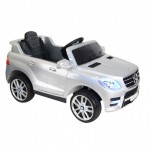 Детский электромобиль Mercedes-Benz ML350 серебристый глянец - магазин СпортДоставка. Спортивные товары интернет магазин в Когалыме 