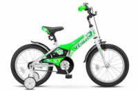 Детский велосипед Stels Jet 16" Z010 зеленый белый  2022 - магазин СпортДоставка. Спортивные товары интернет магазин в Когалыме 