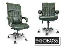 Офисное массажное кресло EGO BOSS EG1001 Малахит в комплектации ELITE натуральная кожа - магазин СпортДоставка. Спортивные товары интернет магазин в Когалыме 