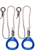 Детские гимнастические кольца треугольные  для ДСК синие  КГ02В - магазин СпортДоставка. Спортивные товары интернет магазин в Когалыме 
