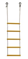 Детская веревочная лестница для ДСК  5 перекладин желтая ЛВ5-2В - магазин СпортДоставка. Спортивные товары интернет магазин в Когалыме 